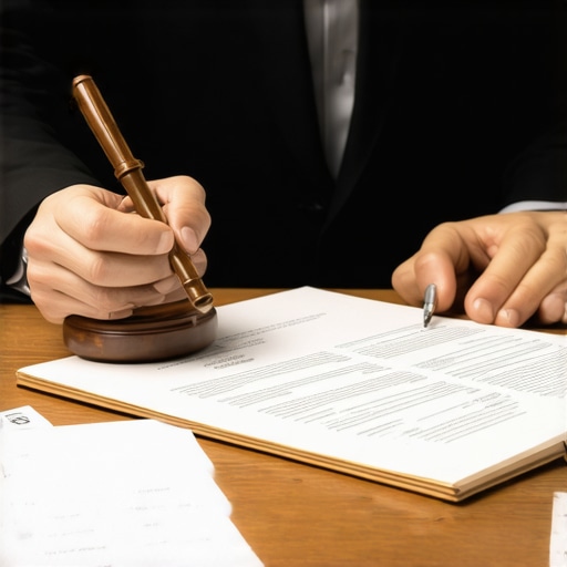 Family Law Consultation Scene Attorney discussing family law case with client in office