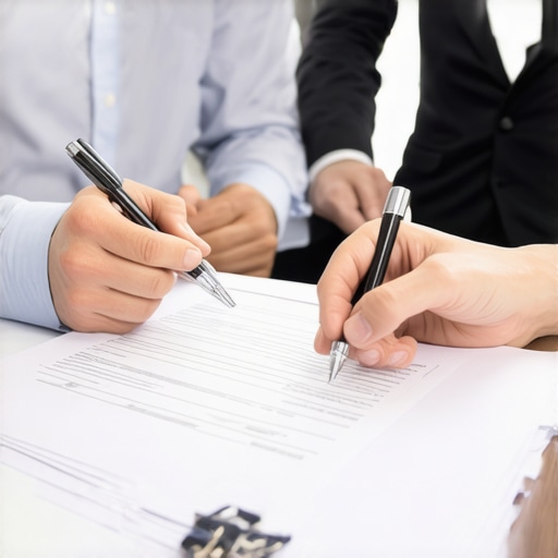 Trustworthy family lawyer discussing legal case with clients