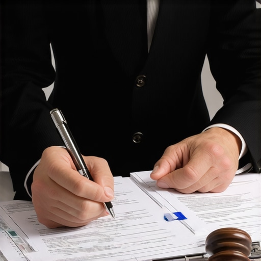 Attorney reviewing case documents for family law litigation.