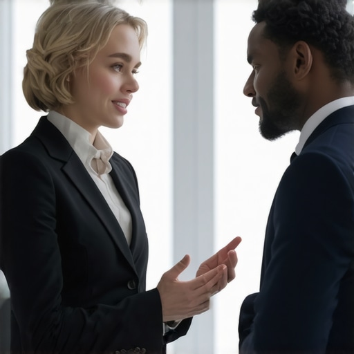 Family law attorney discussing case with client, emphasizing trust and expertise