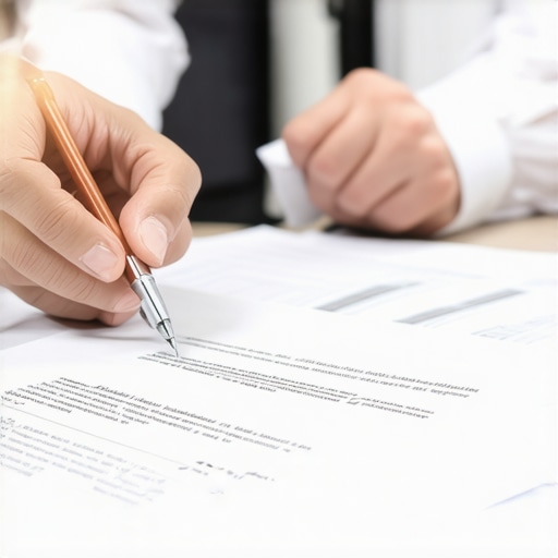 Legal professional reviewing family law case documents