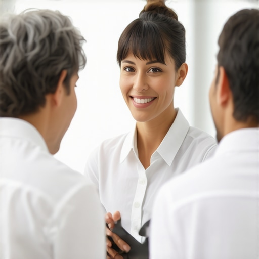 Trusted Family Lawyer Consultation A lawyer advising a family on legal matters showing trust and professionalism