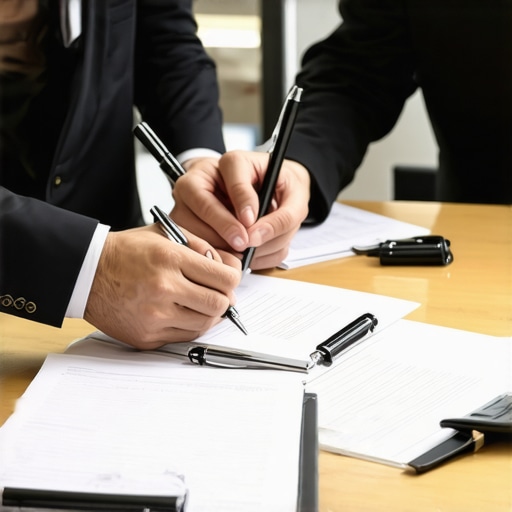 Trustworthy Family Law Support Legal team consulting with family client in office, emphasizing trust and collaboration.