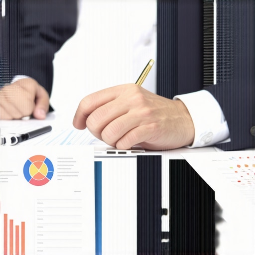 A lawyer working at a desk with a laptop and legal documents, utilizing case management software for family law litigation.
