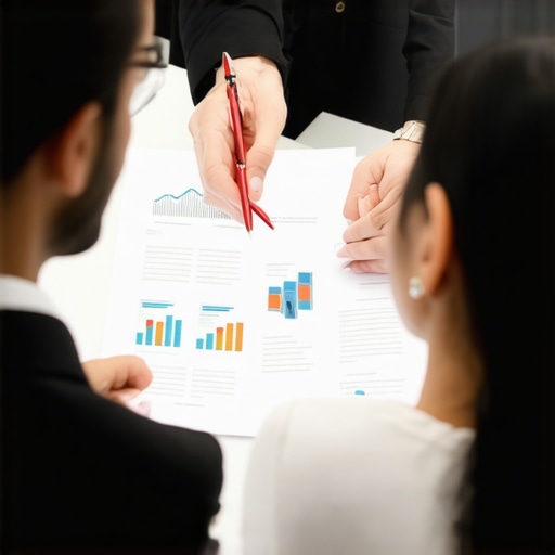 Lawyer demonstrating legal family dispute diagrams to client