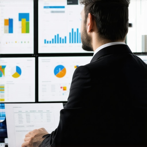 Legal Expert Using Litigation Software Lawyer managing litigation cases with digital tools in a modern office