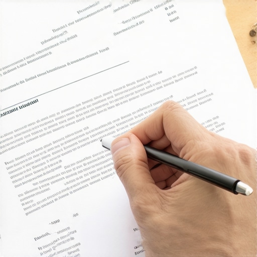 Person jotting down questions during a legal meeting with a family lawyer.