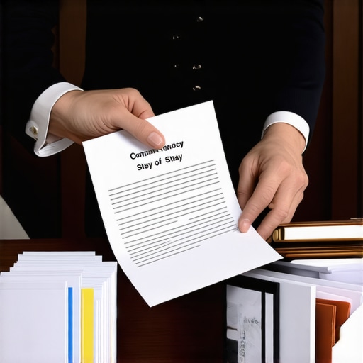 The specific way to file for an emergency stay of custody